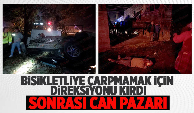 D-100'de feci kaza: 4 yaralı