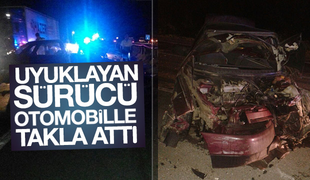 D100 Karayolunda Trafik Kazası 