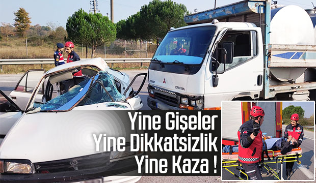 D140 Akyazı Gişelerinde Sıkışmalı Trafik Kazası