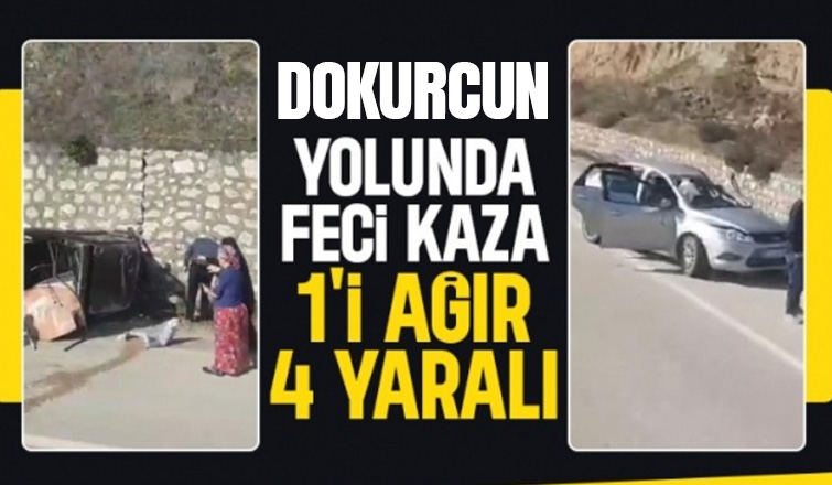 D-140'da kaza 1'i ağır 4 yaralı