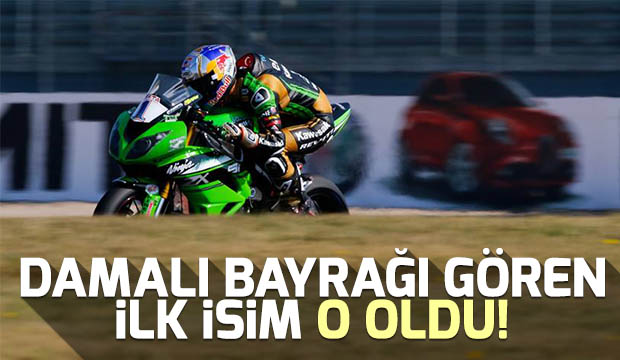 Damalı bayrağı gören ilk isim oldu 