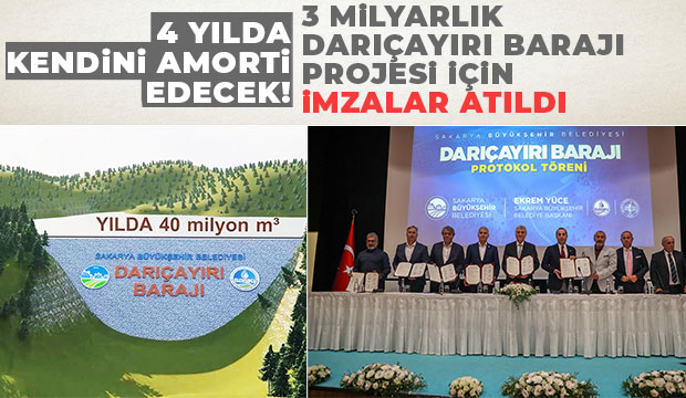 Darıçayırı Barajı projesi için imzalar atıldı