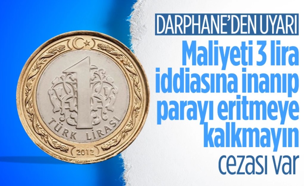 Darphane iddiaları yalanladı: 1 TL'nin maliyeti 3 TL değil