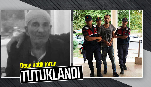 Dede katili torun tutuklandı
