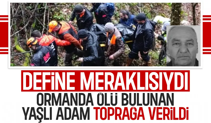 Define merakı vardı; Ölü bulunan yaşlı adam toprağa verildi