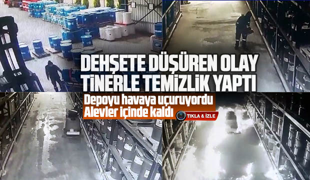 Dehşete düşüren olay Tinerle temizlik yapmaya kalktı