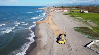 Deniz içeri giriyordu; 840 metrelik kalkan