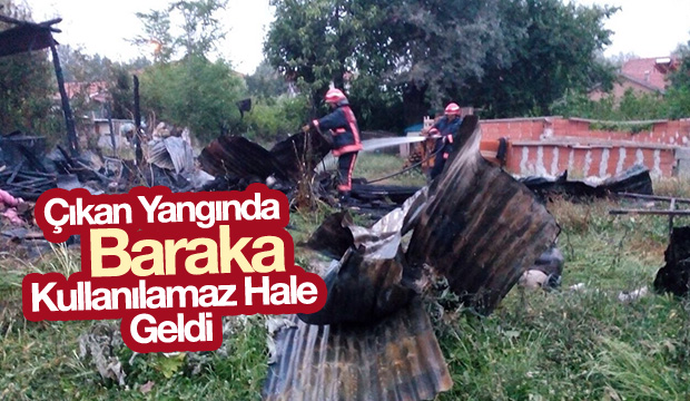 Deprem Barakasında Yangın 