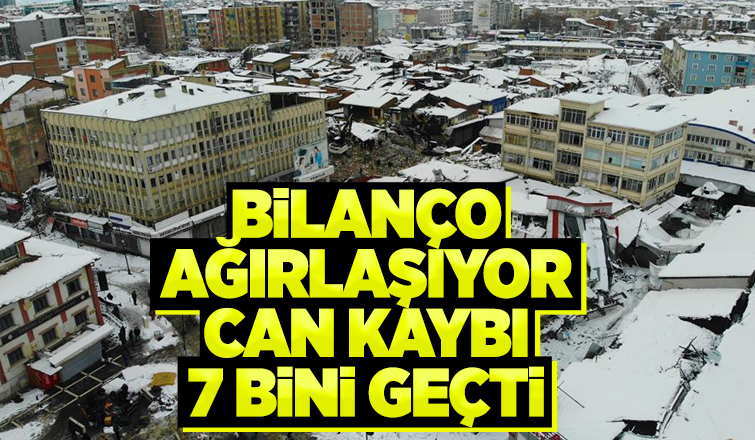 Depremde can kaybı 7 bin 108'e yükseldi