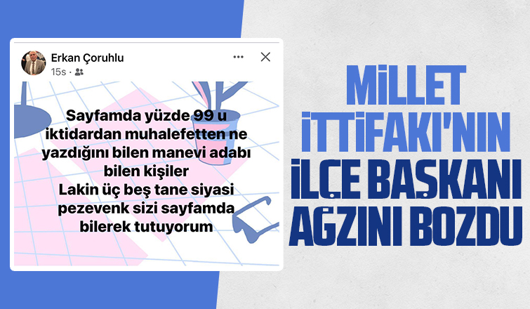DEVA Akyazı ilçe başkanından tepki çeken paylaşım