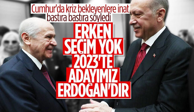 Devlet Bahçeli Cumhur İttifakı'ndan ayrılmayız