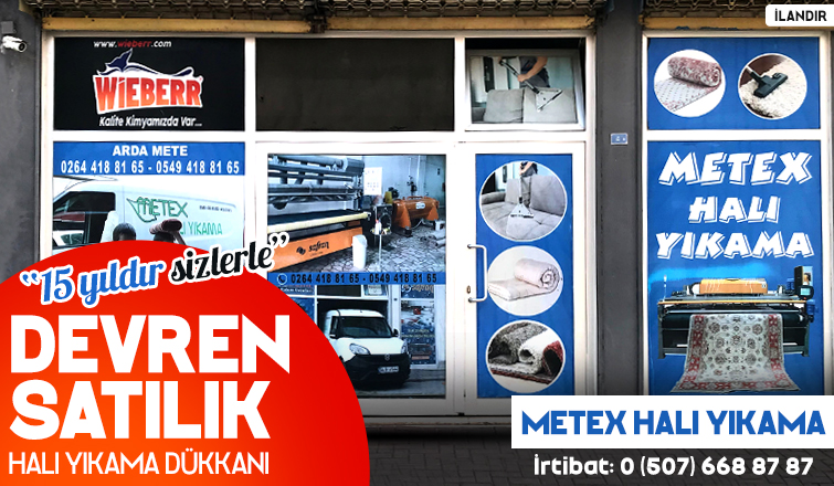 Devren Satılık Halı Yıkama Dükkanı