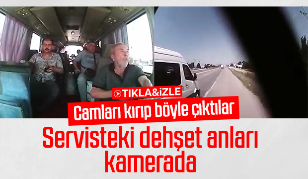 Devrilen Minibüsün İçinden Böyle Çıktılar