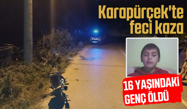 Direğe çarpan motosikletli öldü