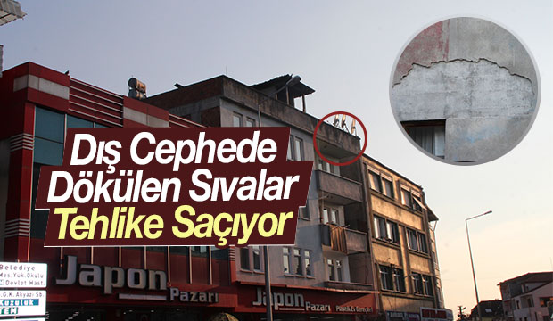 Dış Cephede Dökülen Sıvalar Tehlike Saçıyor