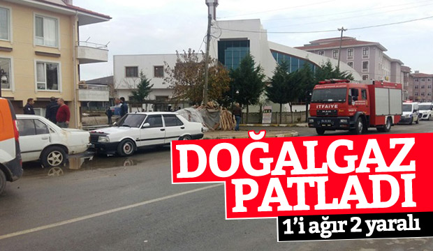 Doğalgaz patladı 1i ağır 2 yaralı