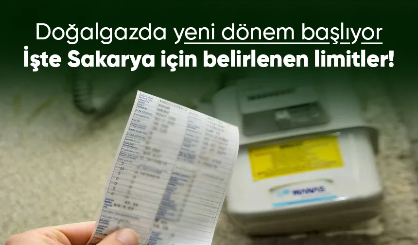 Doğalgazda yeni dönem başlıyor; İşte Sakarya'nın ay ay limitleri
