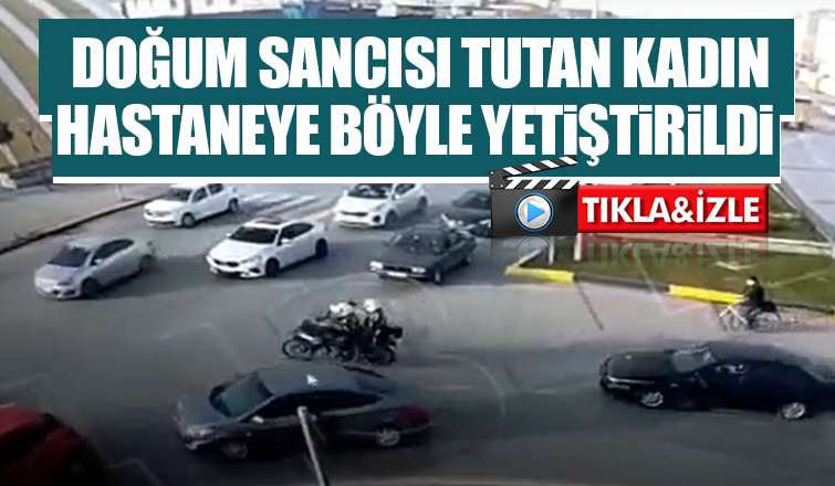 Doğum sancısı tutan kadın için yunus ekipleri eskortluk yaptı