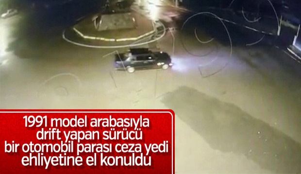 Drift atan sürücü aracın değeri kadar ceza yedi