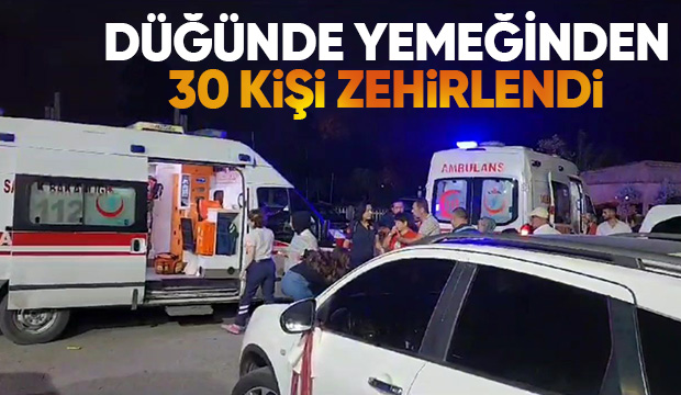 Düğün yemeği zehirledi