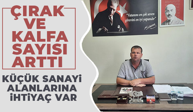 Durmuş'tan Küçük sanayi alanları çağrısı