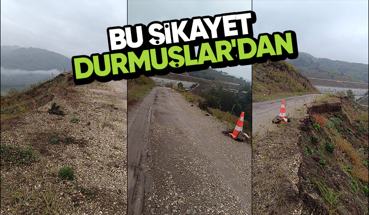 Durmuşlar'da yol tepkisi