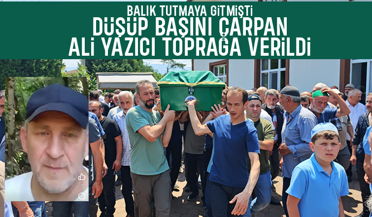 Düşen taşlardan kaçarken başını çarpmıştı, toprağa verildi