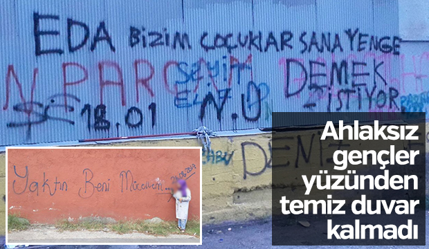 Duvar yazılarına Tepki Büyük 