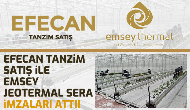EFECAN TANZiM iLE EMSEY JEOTERMAL SERA iMZALARI ATTI