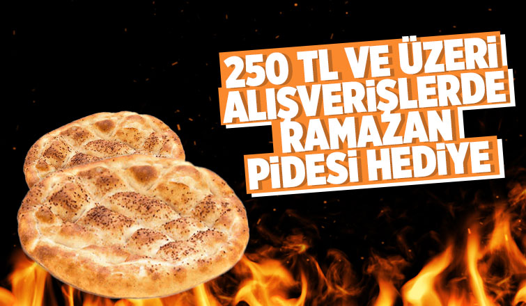 Efecan tanzimden 250 tl alışverişe pide hediye