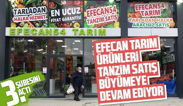 Efecan Tarım Ürünleri Tanzim Satış Hendek'te 
