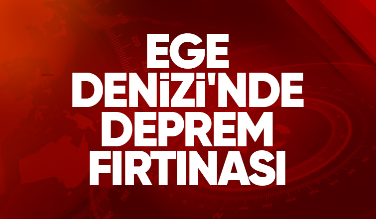 Ege Denizi beşik gibi son 48 saatte yüzlerce deprem oldu