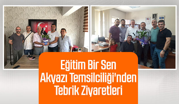 Eğitim Bir Sen Akyazı Temsilciliğinden Tebrik Ziyaretleri