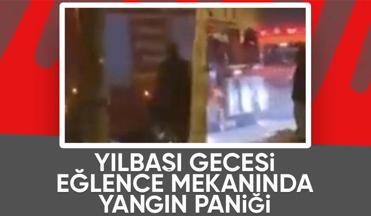 Eğlence mekanında yangın paniği