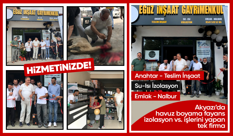Egüz Emlak ve İzolasyon Hizmetinizde!