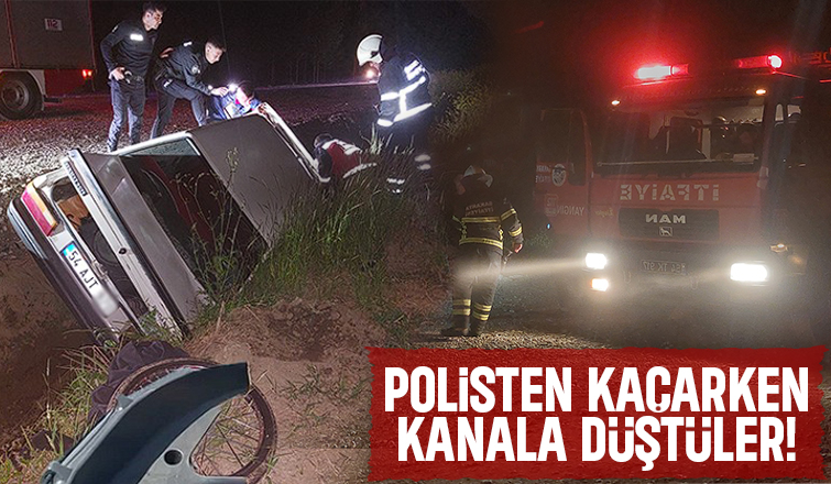 Ehliyetsiz gencin panik kaçışı kazayla bitti