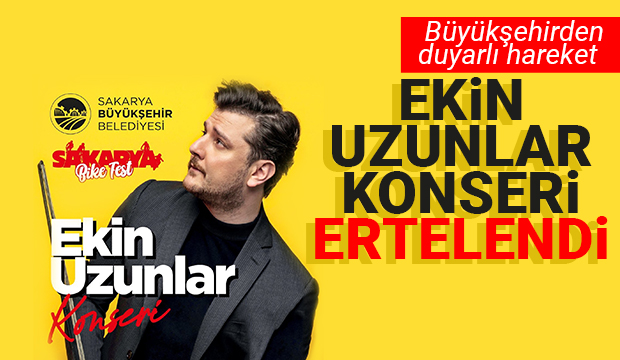 Ekin Uzunlar konseri ertelendi
