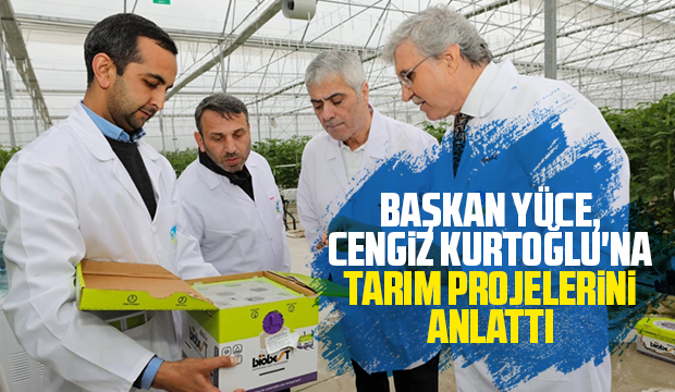 Ekrem Yüce,  Cengiz Kurtoğlu'na topraksız tarımı anlattı