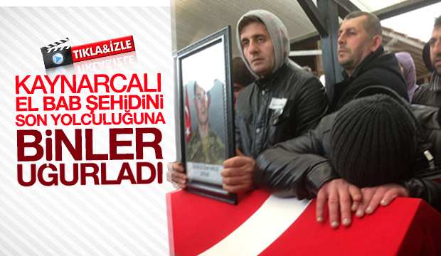 El Bab şehidini son yolculuğuna binler uğurladı 