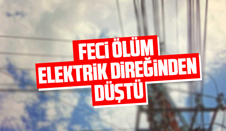 Elektrik direğinden düşüp hayatını kaybetti