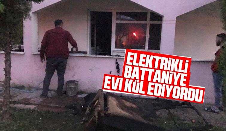 Elektrikli battaniye evi kül edecekti