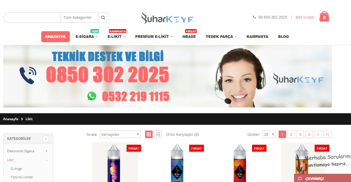 Elektronik Sigara Likit 