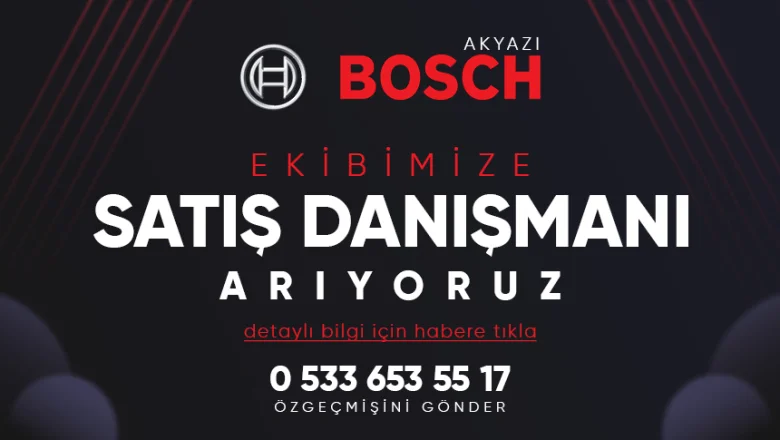 Erkek Eleman aranıyor