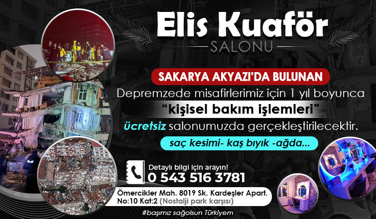 Elis Kuaför'den depremzedelere ücretsiz işlem