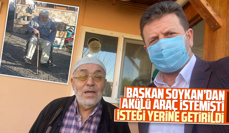 Emekli imamın akülü araç isteğini yerine getirdi