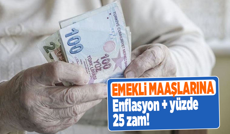 Emekli maaşlarına yapılacak zammı açıkladı.