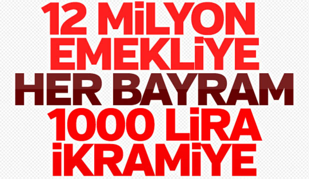 Emekliye bayram ikramiyesi