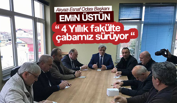 EMİN ÜSTÜNDEN FAKÜLTE AÇIKLAMASI