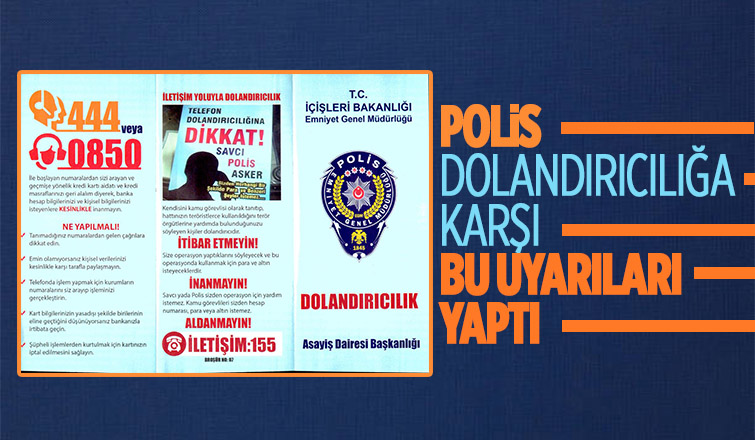 Emniyetten dolandırıcılık uyarısı