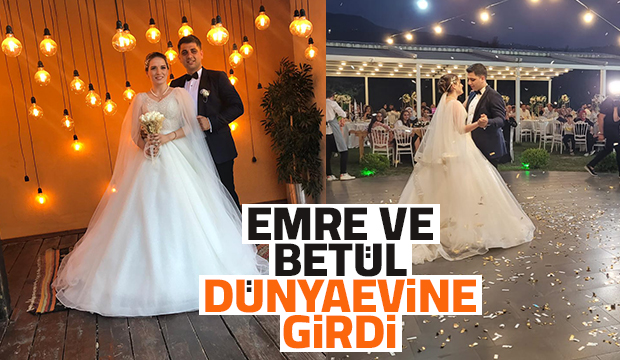Emre ve Betül dünya evine girdi